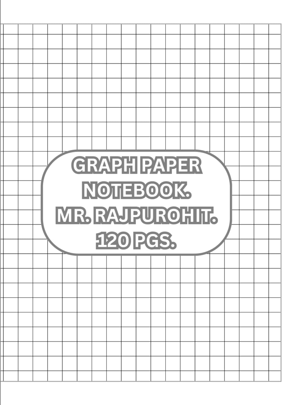 Graph paper notebook cahier de brouillon quadrillé et bloc-notes de géométrie