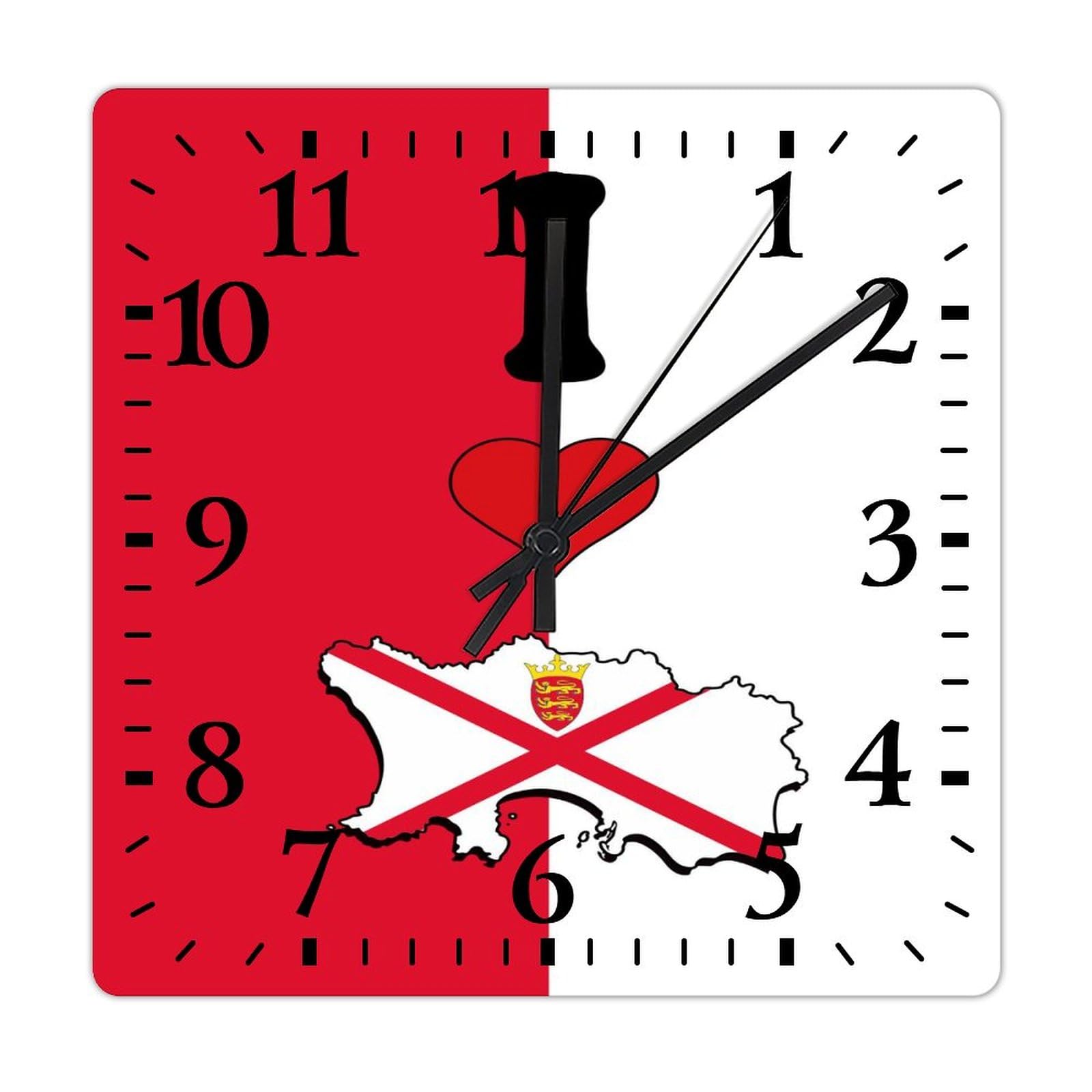 Grande horloge murale silencieuse sans tic-tac en bois 38 cm