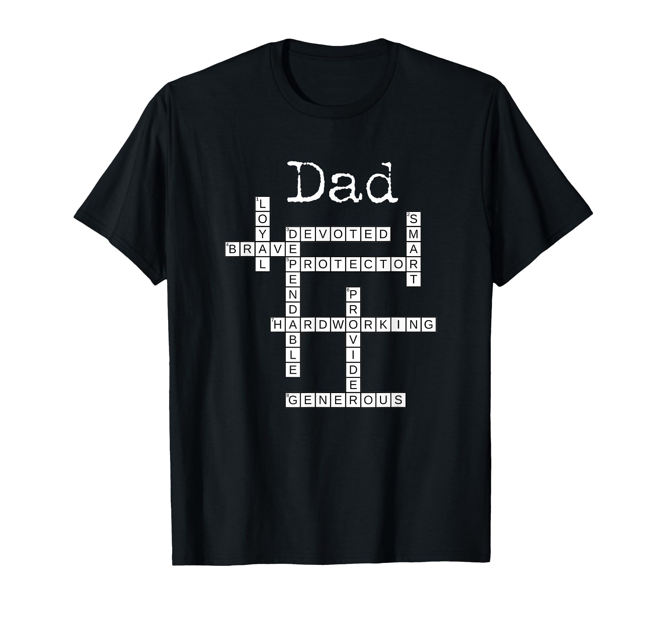 Dad Crossword Puzzle / Father's Day Love Word Games Saying T-Shirt