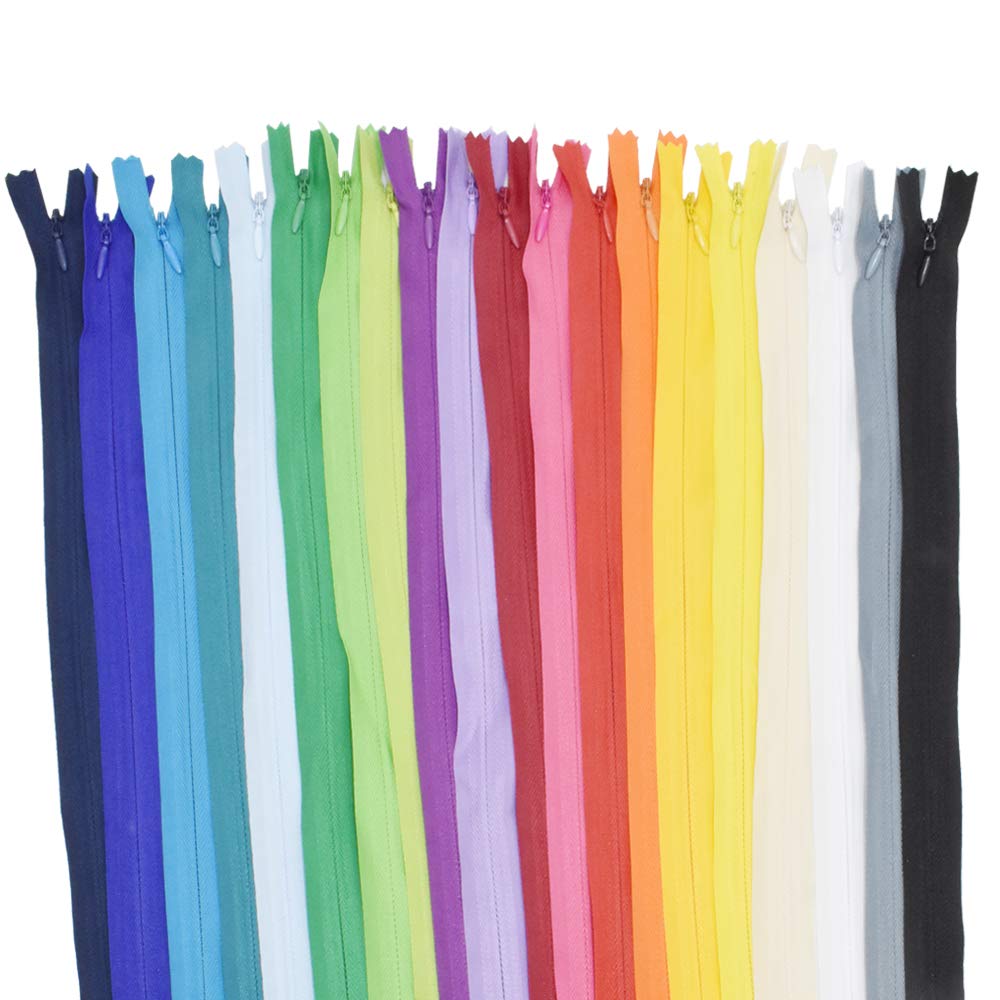 50 pz/borsa 15 cm 35 cm 40 cm 50 cm 55 cm 60 cm Cerniere Invisibili Lunghe Cerniera a spirale in nylon fai da te per accessori per cucire vestiti -340 Blu