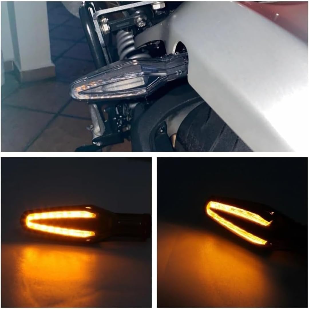 Generic Mini uniwersalne wskaźniki Dla Scrambler 400 Dla Sixty2 2016-2021 Lampa motocyklowa LED kierunkowskaz
