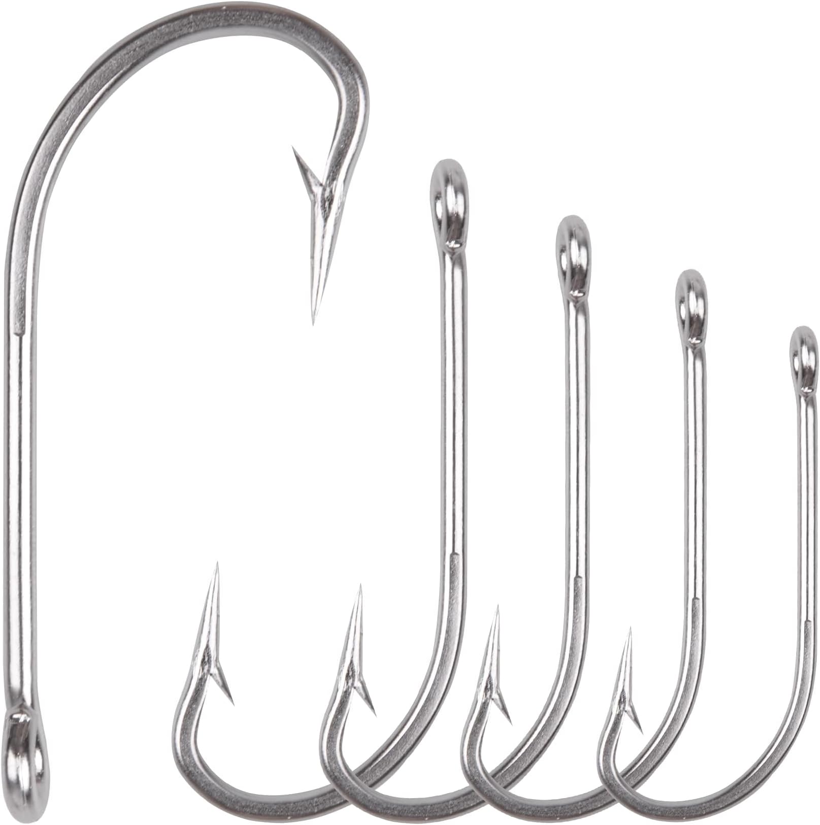 Stainless Steel Saltwater Fishing Hooks-50pcs/lot 34007 Extra Strong O'shaughnessy Forged Long Shank Fishing Hooks