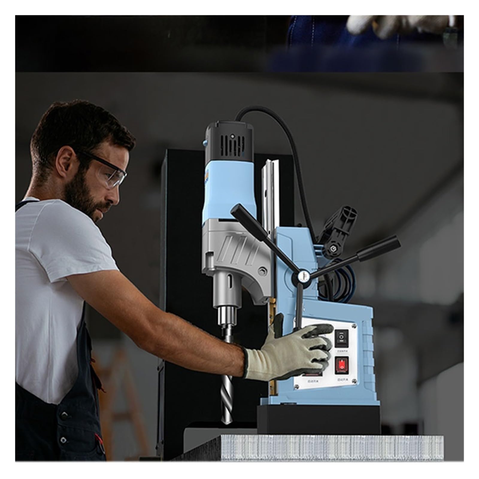 Taladro de columna, Taladro Magnético De Asiento Grado Industrial Banco Electromagnético Succión, Compacto Prensa Metal(ME16K)