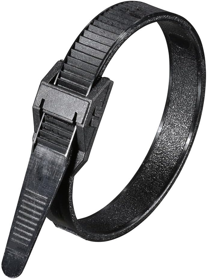 Ohm (OHM) LT-HD180-K10P 09-1282 Ohm Electric Cable Ties Strong Tie, Weather Resistant, 7.1 inches (180 mm), Black, Pack of 10