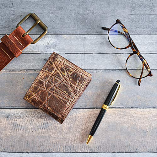 Twisted X Bifold Embossed Leather Wallet (Elephant)3