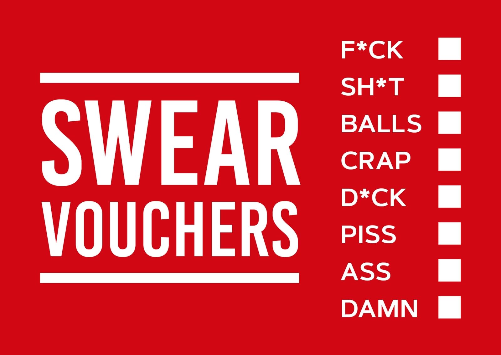 Swear Vouchers: The Filthy Way to Say What You Really Think