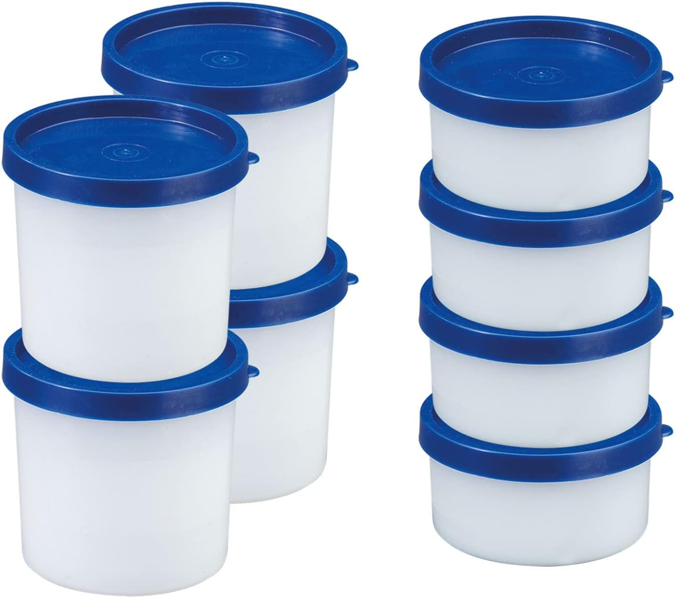 Westmark Kräuterdosen, Polyethylene, Transparent/Blue, 0,2 l, 0,1 l