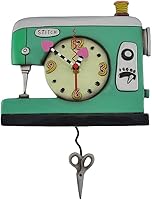 Vista 1 de Allen Designs Reloj de pared de péndulo para máquina de coser de puntada