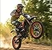 QRONGE Electric Dirt Bike for Teens Adults, Mid-Drive Motor 4500W Peak, E-Dirt Bike 60V28.8Ah Battery, 60 Mile Range, 50MPH, Full Suspension and Dual Hydraulic Brakes Electric Motorcycle(X1 Spark-M)