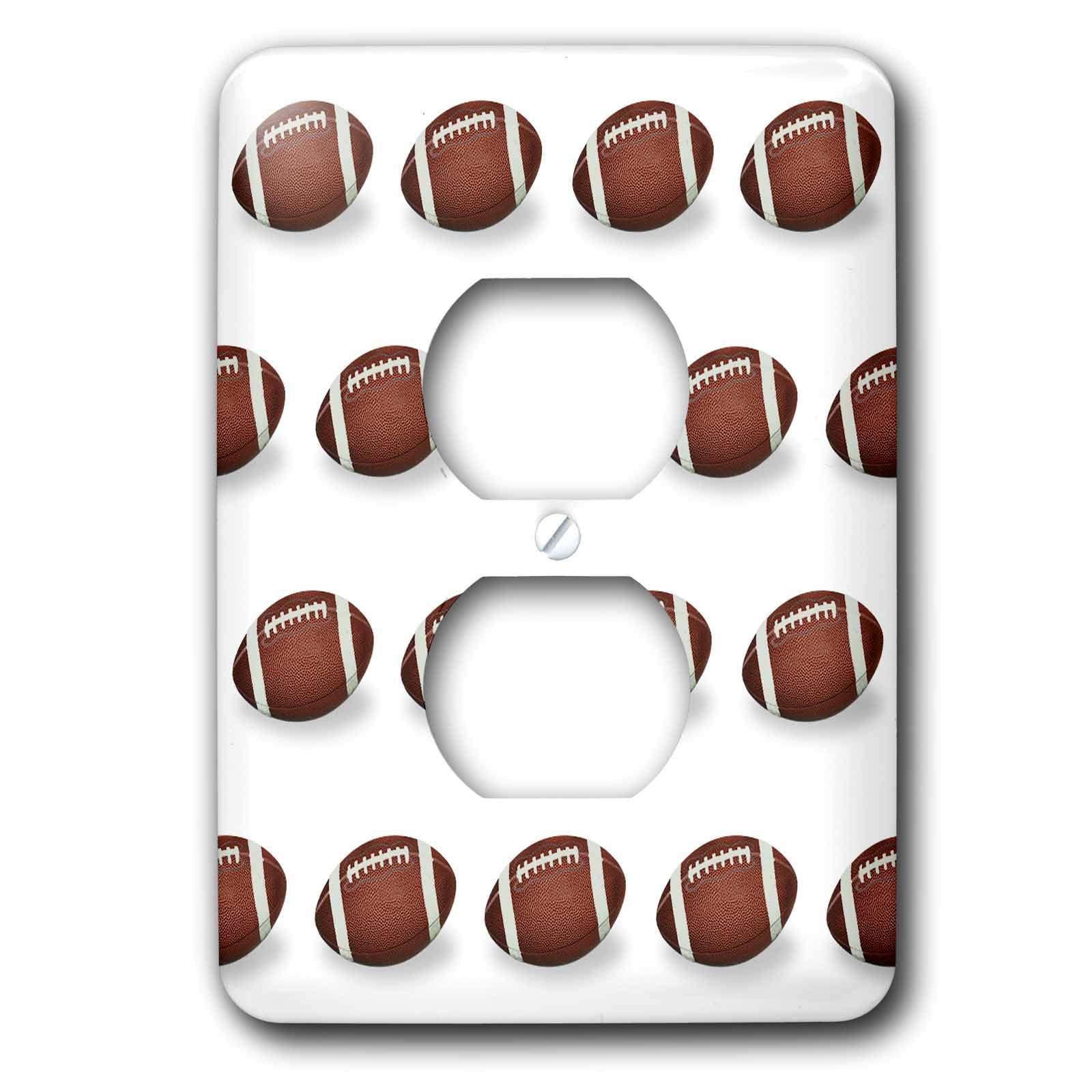 Housse de sortie football 3dRose LSP_50430_6 plaque interrupteur sport
