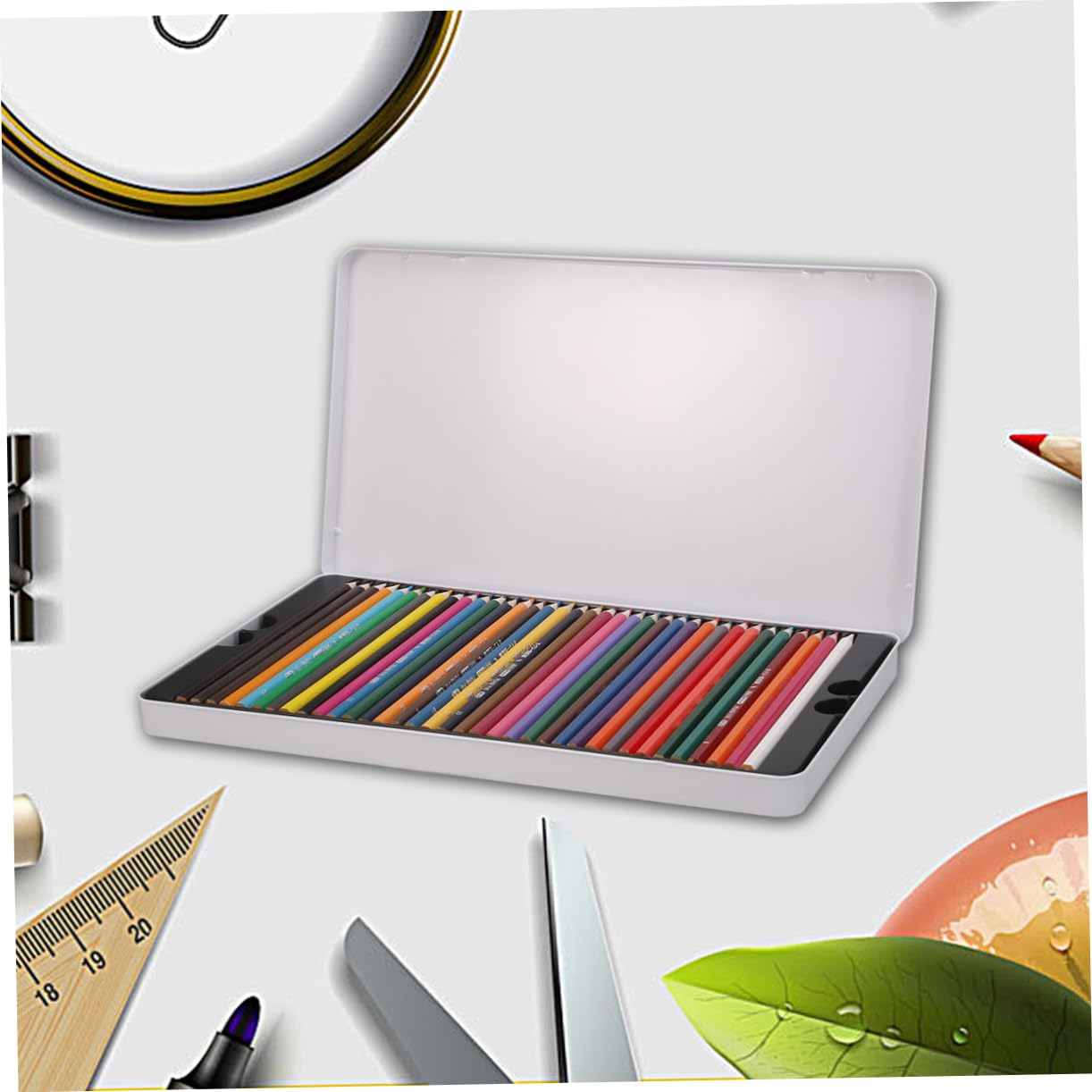 NUOBESTY Crayons de Couleur Couleurs pour Dessin Crayons à Dessin pour Artistes Ergonomique avec Mine Résistante