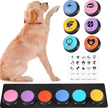 fluentpet ペット会話ボタン ペットトーク Amazon | FluentPet ベーシックボキャブキット - 12個の録音可能