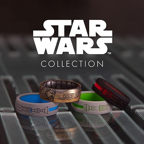 Miniatura 2 de Enso Rings Star Wars Lightsaber Collection  Anillo de silicona Dualtone  Diseño grabado  Cómodo, transpirable y seguro