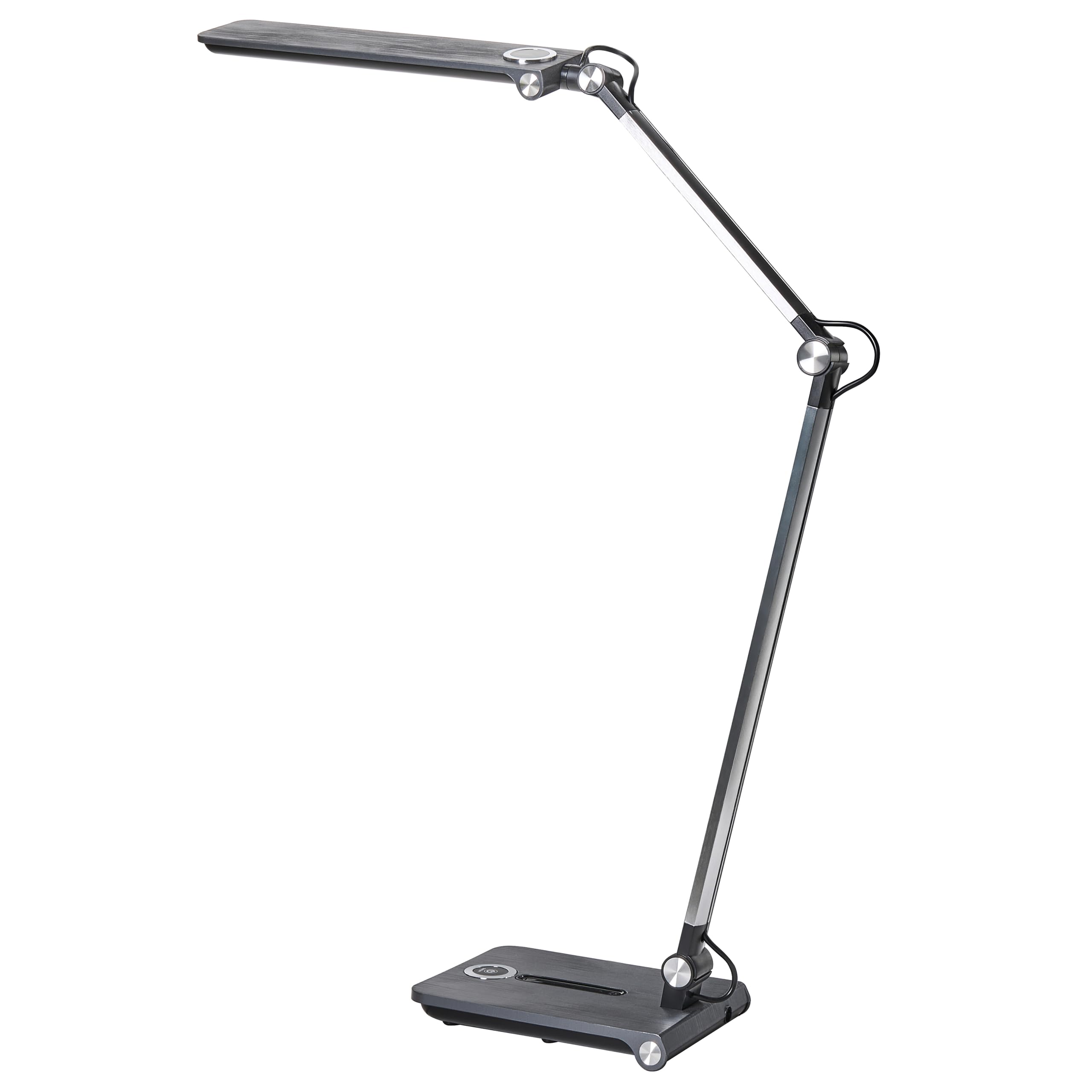 Beliani Schreibtischlampe LED grau verstellbar dimmbar modern für Homeoffice Aquila