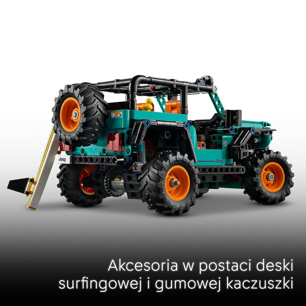LEGO Technic SUV Jeep Wrangler Rubicon 42227 | Model samochodu, klocki konstrukcyjne, prezent dla fana motoryzacji 10+, zestaw edukacyjny dla dzieci, 723 elementy