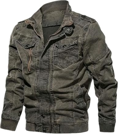 NP Giacca Jeans Denim Uomo Casual Air Force Pilot Denim Giacca Cappotto  Casaco : Amazon.it