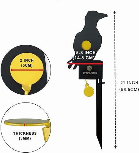 Miniatura 7 de Pistola de aire de metal Prairie Dog and Eagle Pellet BB Guns Rimfire objetivo de restablecimiento, clasificado para tiro al aire libre calibre .177