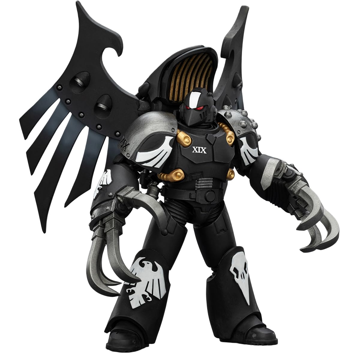 HiPlay JOYTOY Warhammer The Horus Heresy Raven Guard Dark Fury Chooser of the Slain with Raven's Talon claws JT04155 1/18 Scale Action Figure Set