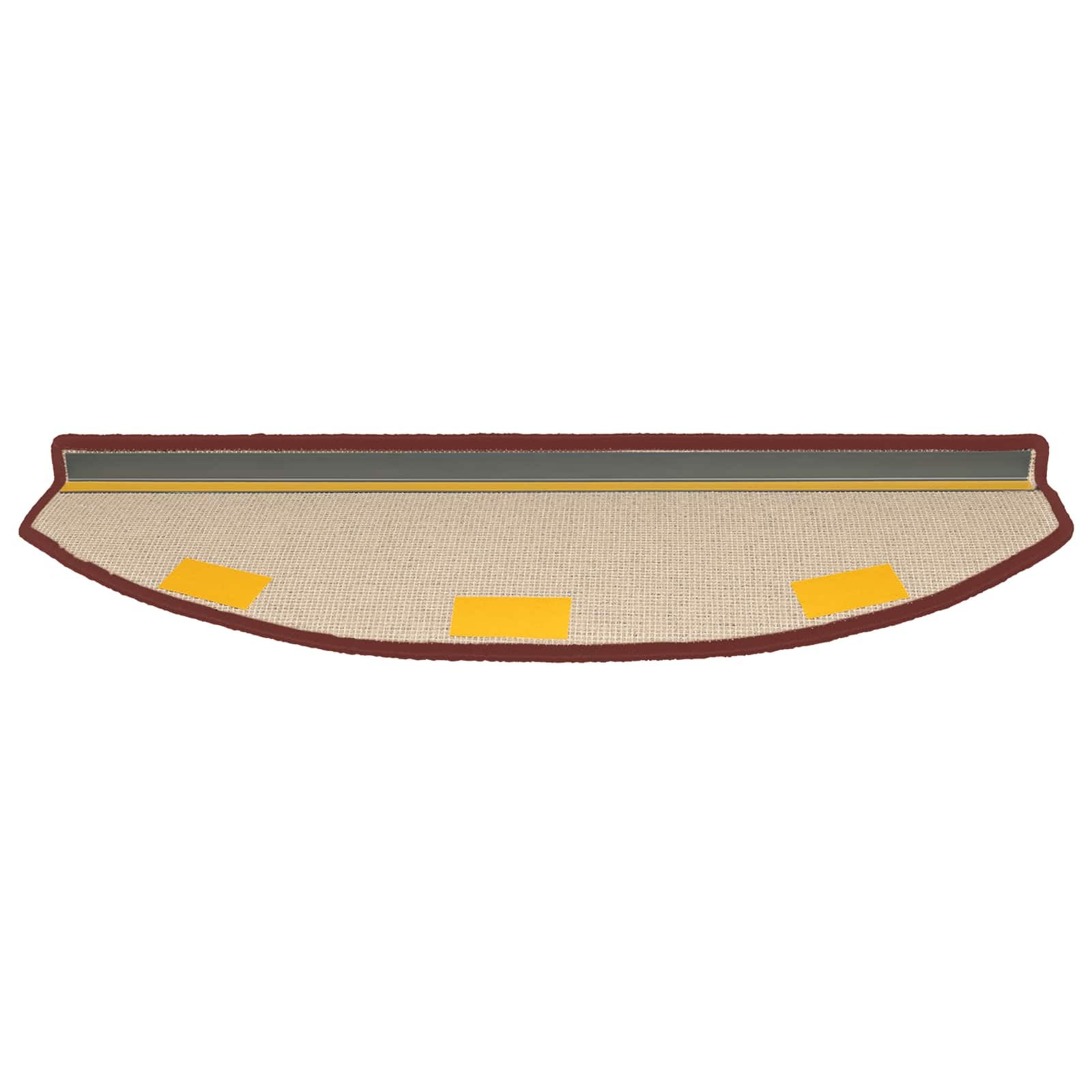 Tapis d'escalier Autocollants Semi-circulaires Bordeaux 15 pcs revetement Marche antiderapant Protection Chute sécurité pour intérieur Bois carrelage Sol Enfant Chien Senior