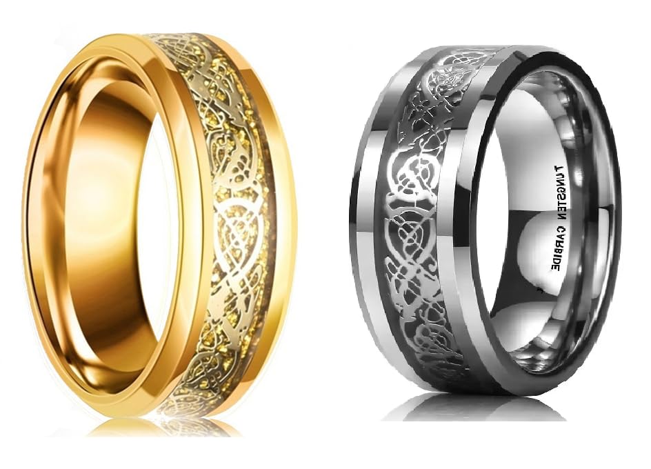 Combo Gold Silver Dragon Ring-image-40