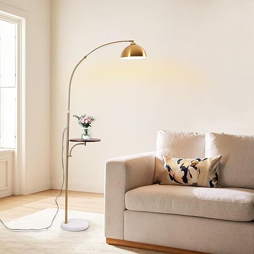 OUKANING Lámpara de pie de decoración industrial con lámpara de escritorio rústica de metal ajustable, lámpara de libro para sala de estar,