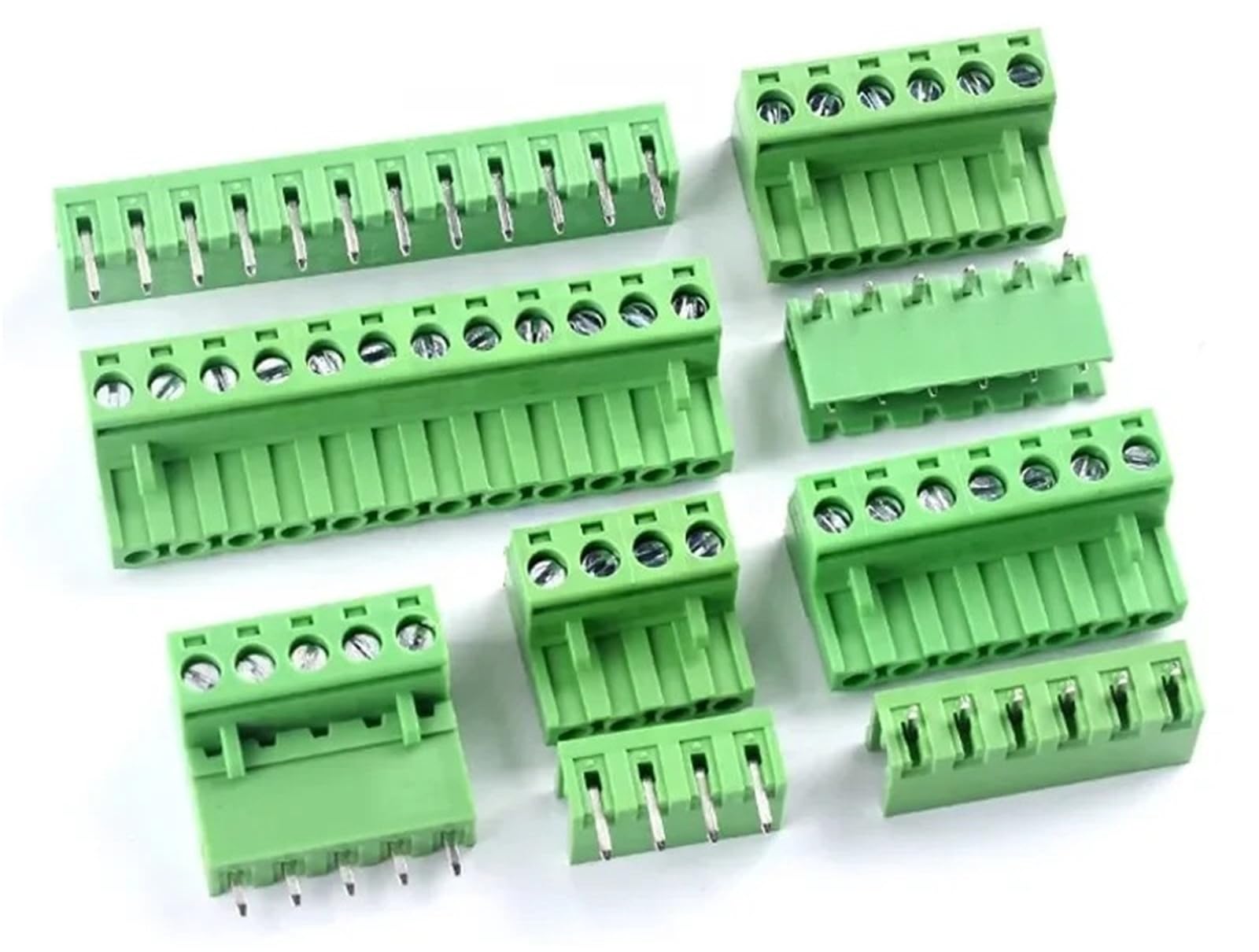 5 paia 2.54mm 3.5mm .81mm .08mm PCB Morsettiera A Vite 2-12Pin Spina Maschio Presa Femmina Pin Intestazione connettore del cavo