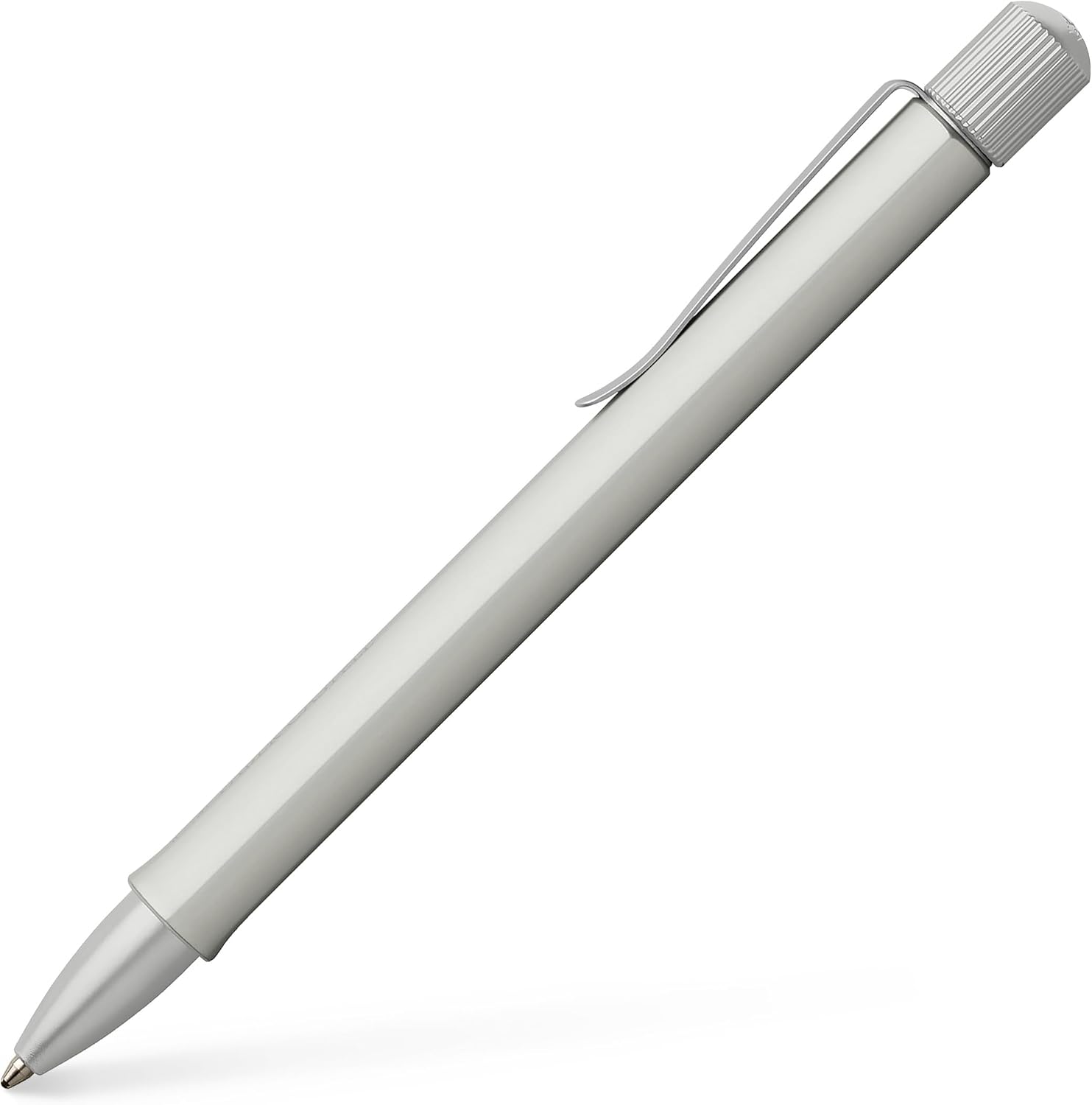 Faber-Castell Hexo 140594 Ballpoint Pen Matt Silver Pack of 1