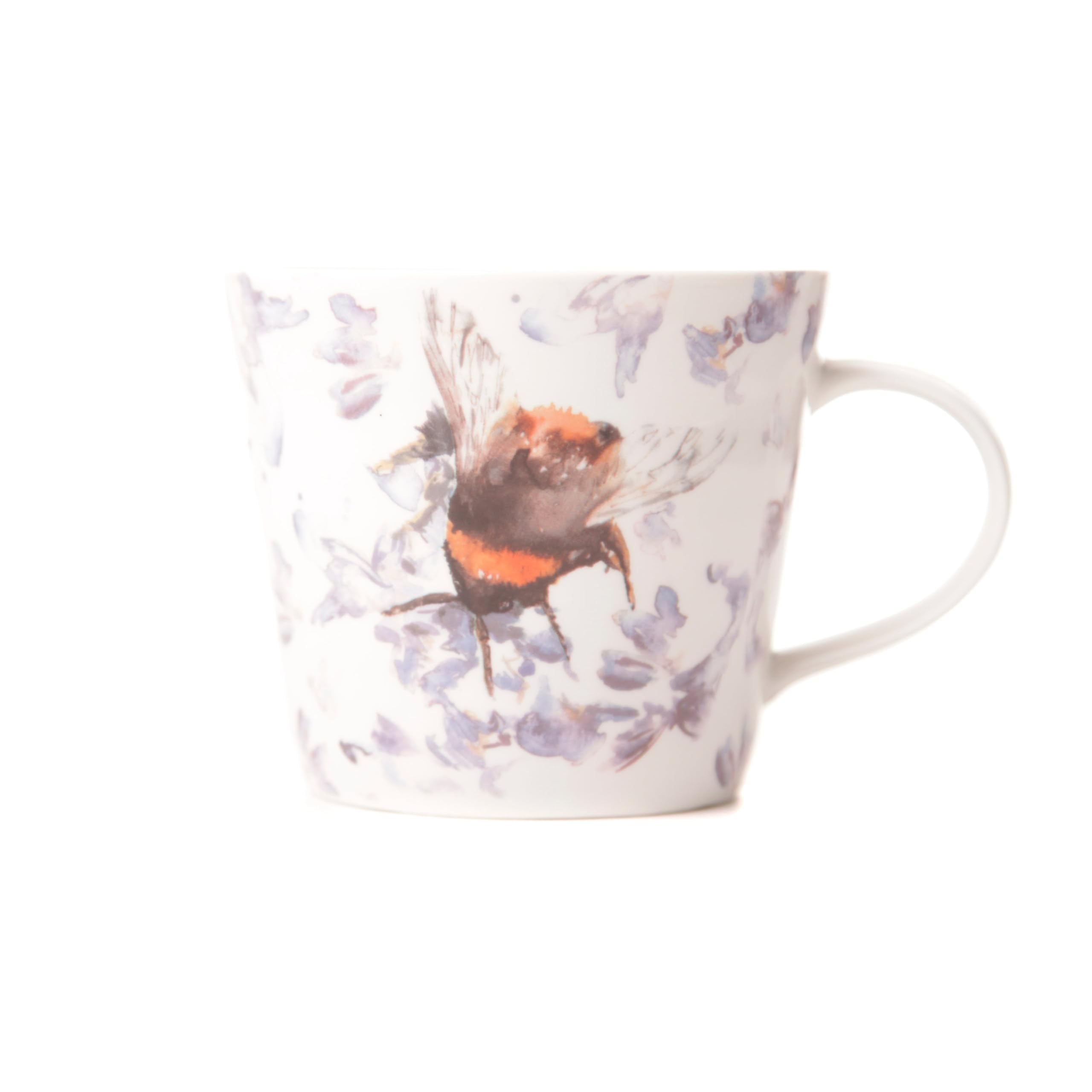 Meg Hawkins Bee on Heather Watercolour Design New Bone China Mug in Box
