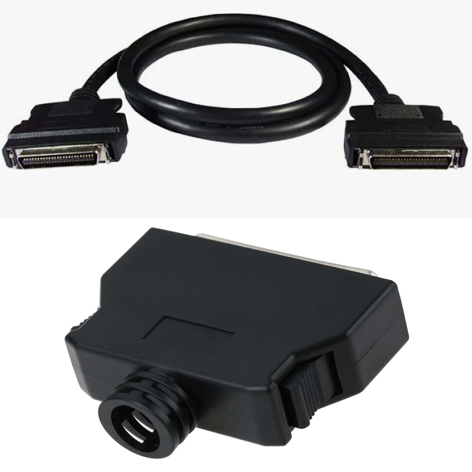 Kit de Connecteurs Mâles à Souder SCSI 50 Broches Blindé 2 Pièces