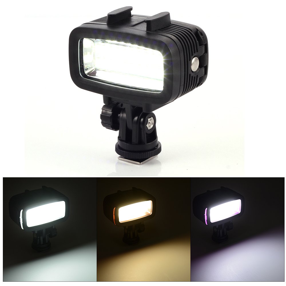 Fotga 40m Unterwasser wasserdichte Tauchen Video LED Nacht Licht für GoPro Hero 3 4 Camera