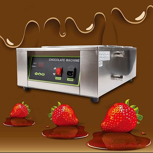 Miniatura 2 de 1500W Chocolate Melting Pot Commercial Chocolate Tempering Machine Chocolate Warmer Boiler Maker 2 Tanks Stainless Steel Chocolate Melter Pots