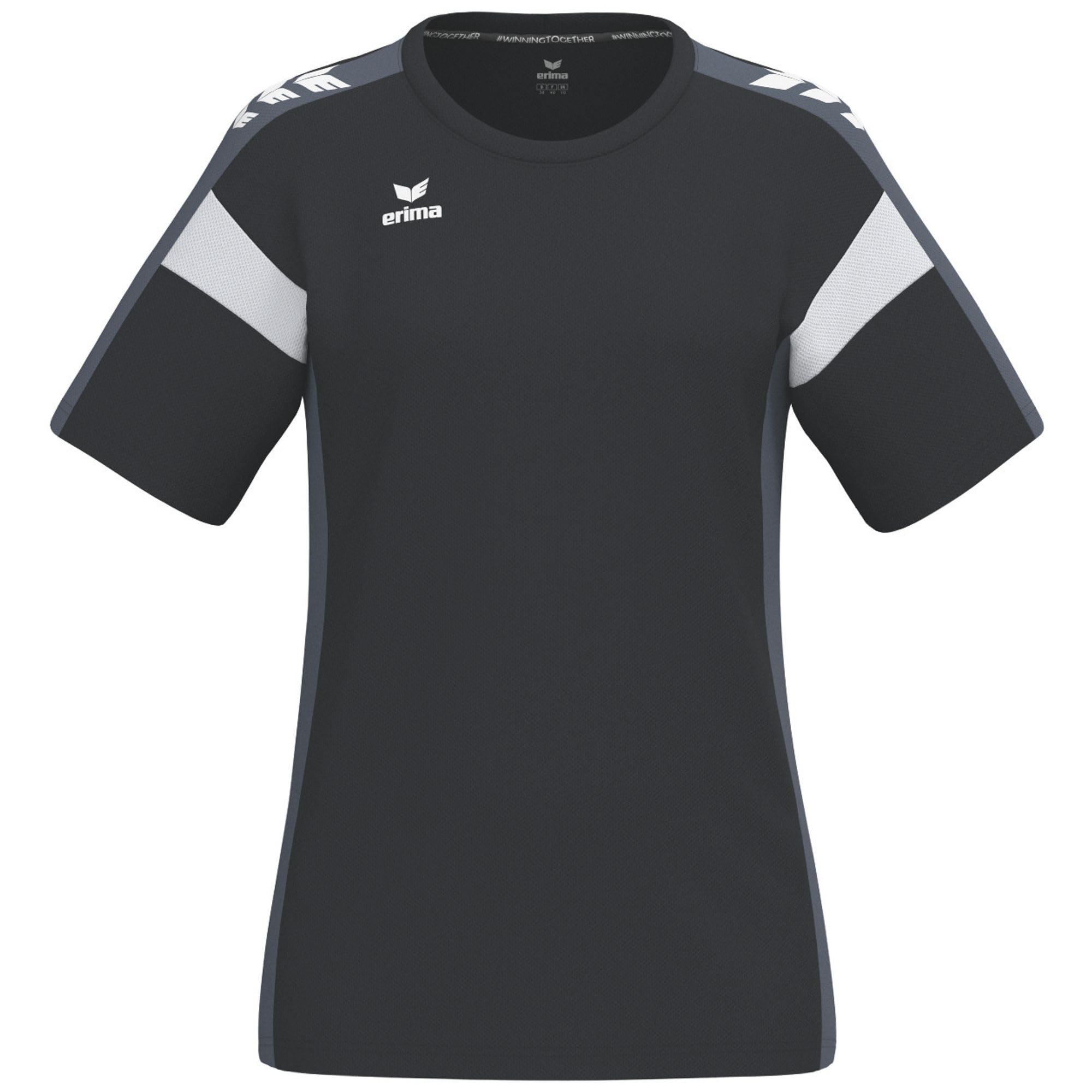 Erima Women's Celebrate 125 Functional T-Shirt (1082513), Black/Slate Grey, 34