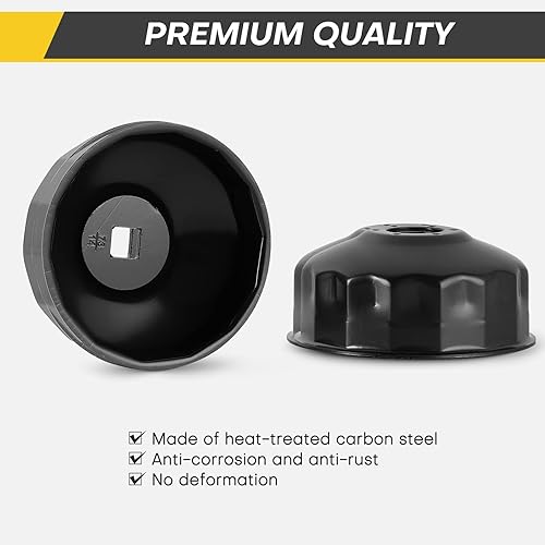 Miniatura 2 de Herramienta de llave de tapa de filtro de aceite 15 piezas  Juego de llaves universales para filtro de aceite de 38 pulgadas