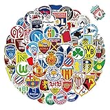 Haorange サッカークラブ ステッカー 防水シール, 50枚セット, スーツケース・バイク・ヘルメット用 デコレーション(w9)