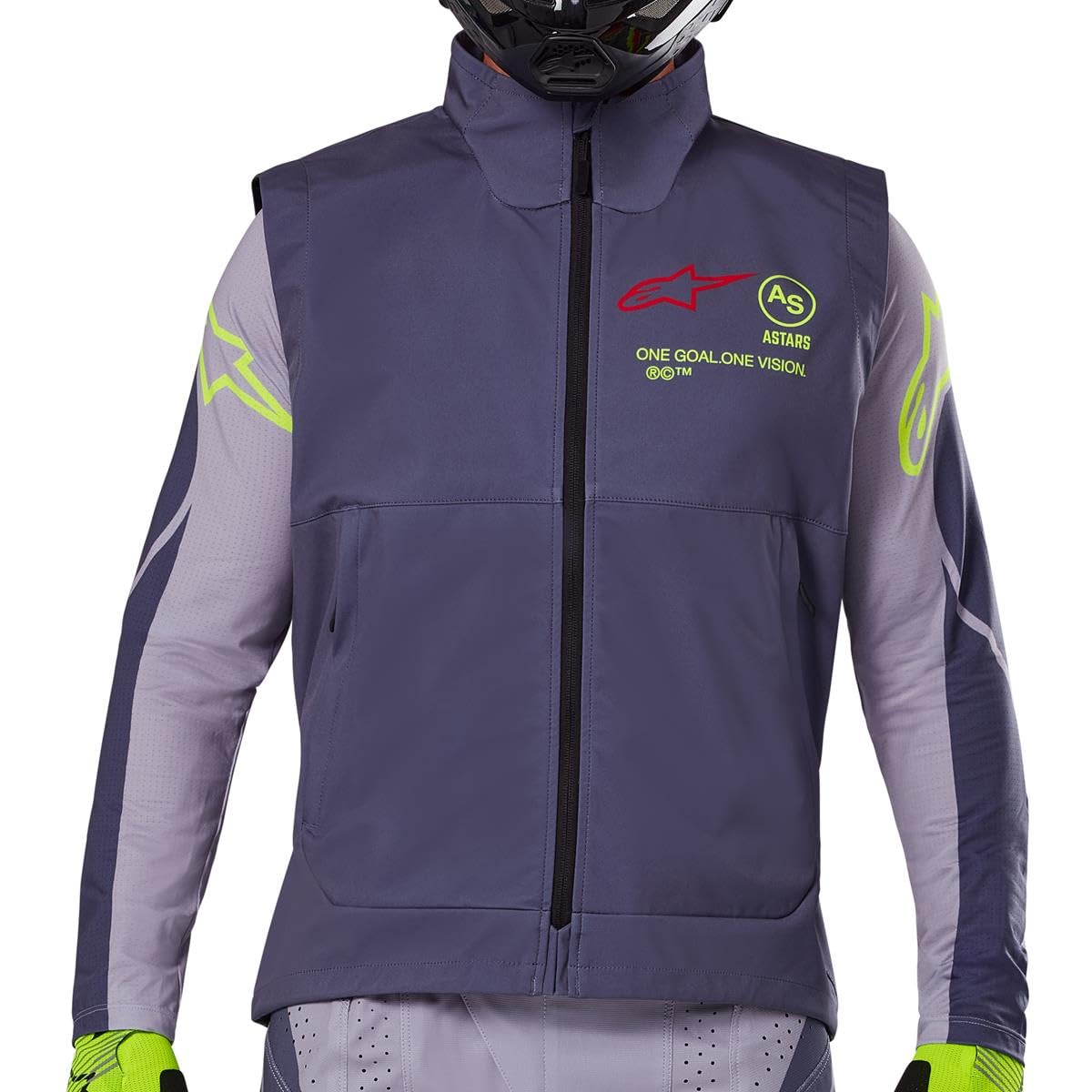 Alpinestars Techstar Softshell Kamizelka motocrossowa, ciemnoszary, 2XL