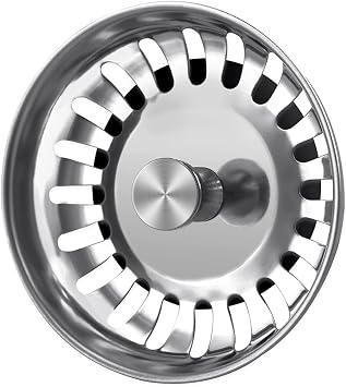 Sink Strainer Stainless Steel Drain Stopper for Kitchen Sink Basin Drain Filter Cover 304 Steel 78mm 3 Inch Diameter