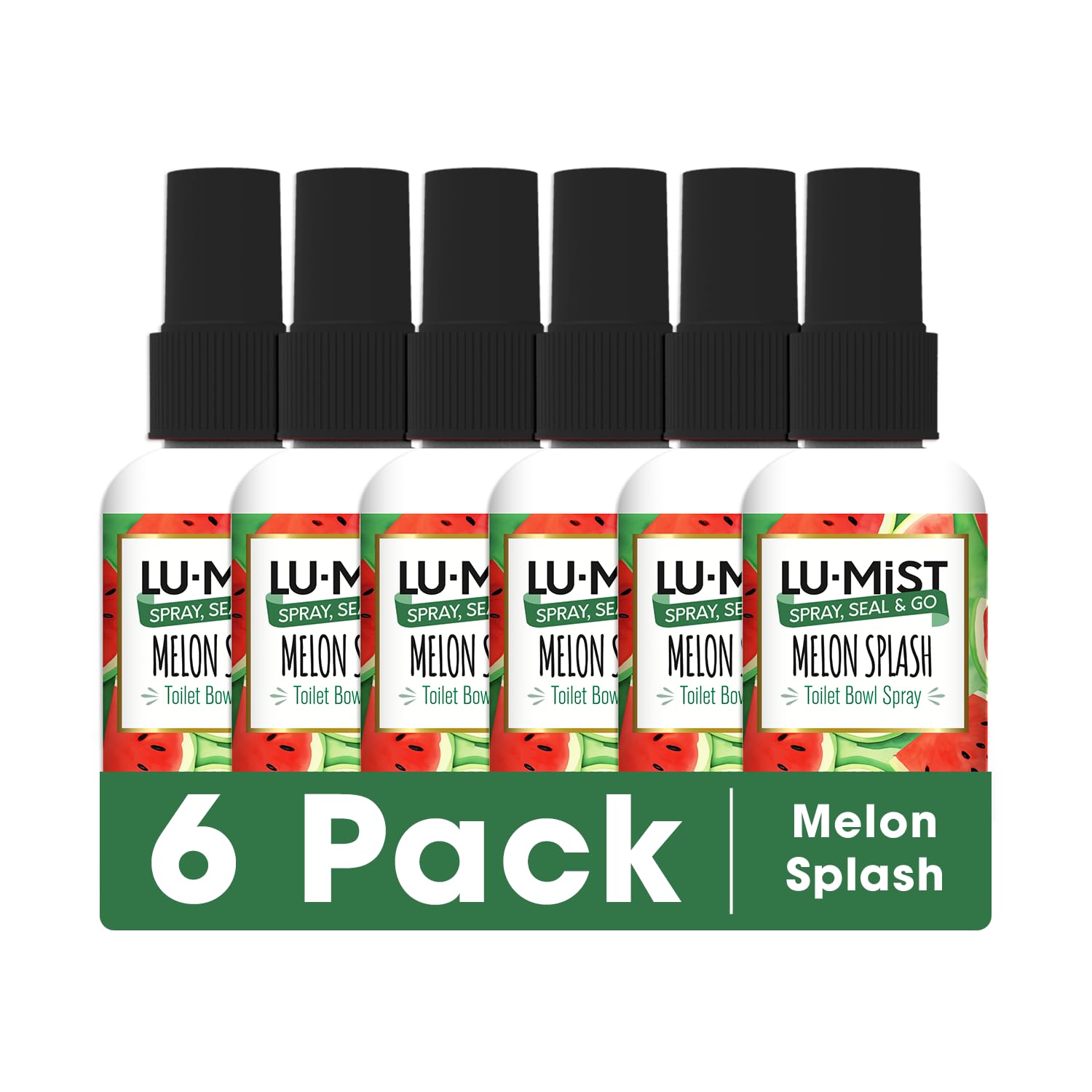 6x Lu Mist Toilet Bowl Spray 6x60ml - Melon Splash