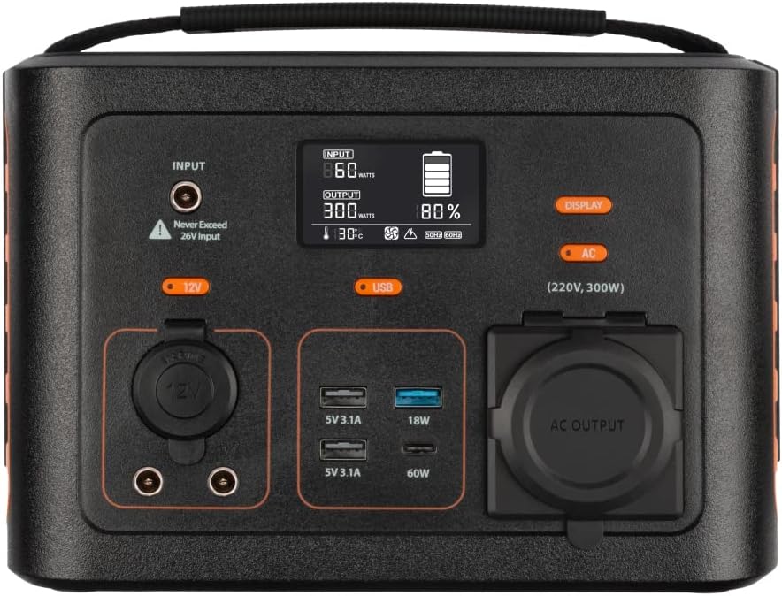 Front panel of Xtorm XP300U showing display and ports