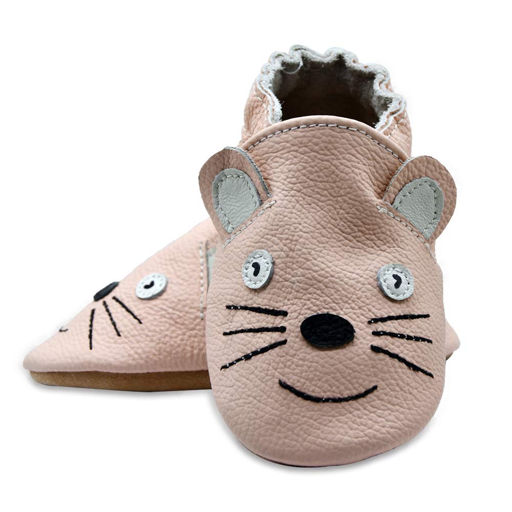 Zapatos de bebé niña niño Zapatos de Cuero de Suela Blanda opción Multiple