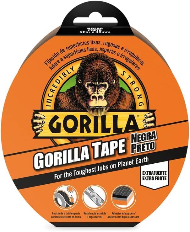 Gorilla AGT32 Gaffer Tape, Black - Image 2