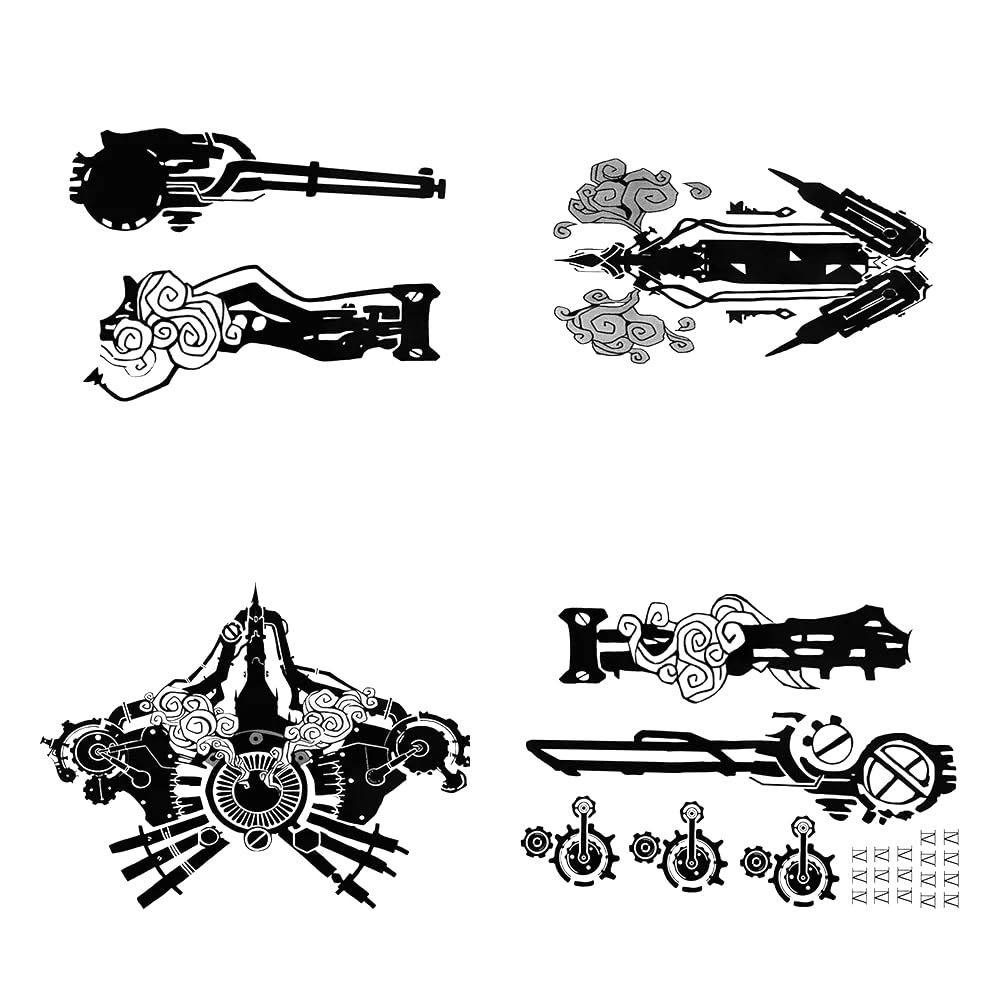 KIRA KIRA Vii Temporary Tattoos Cosplay Tattoos Stickers Prop Full set Arcanee Season 2 Vii Tattoos Cosplay Costume accessories