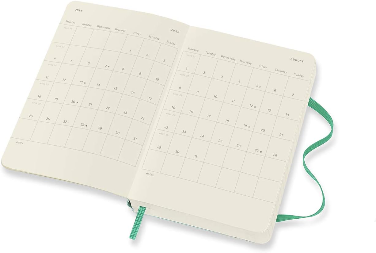 Moleskine 12Month Daily Planner 2022, Daily Diary 2022, Hard Cover and
