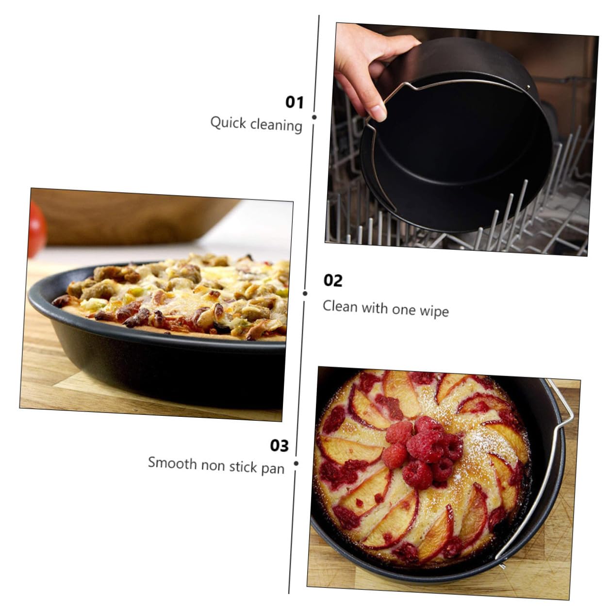 BESPORTBLE 6 Stück Teiliges Airfryer Zubehör Backformen aus Umweltfreundlichem Material Antihaftbeschichtete Kuchen Pizzakörbe Hitzebeständig Passend für Heißluftfritteusen