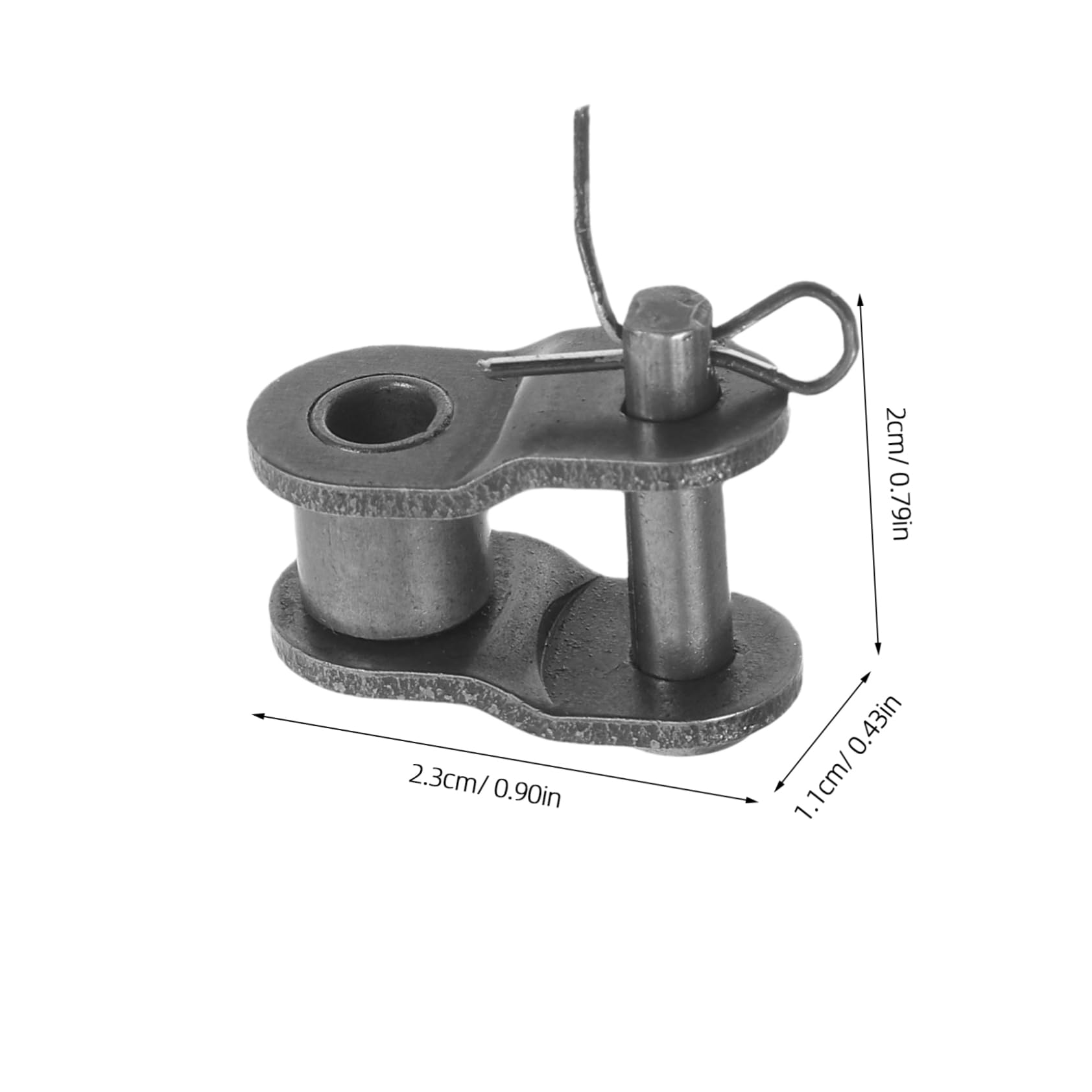 Cabilock 8PCS Stainless Steel Roller Chain Offset Links Heavy Duty End Connectors for Chains Split Links for Motorcycle and Industrial Use Streamlined Installation