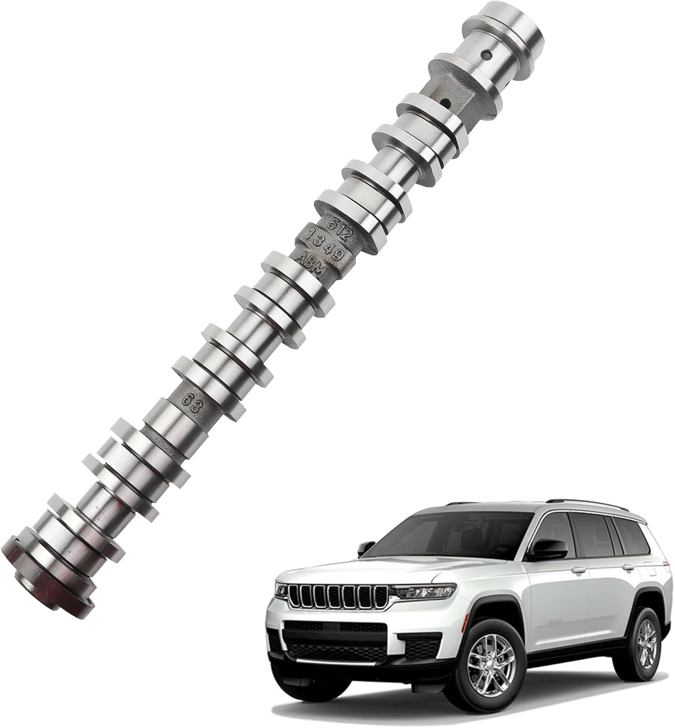 5047913AD Right Side Intake Camshaft Compatible with 2016-2024 Jeep Wrangler Grand Cherokee Dodge Durango Ram 1500 ProMaster Chrysler Pacifica 3.6L V6 Replace 5047913AA 5047913AB 5047913AC