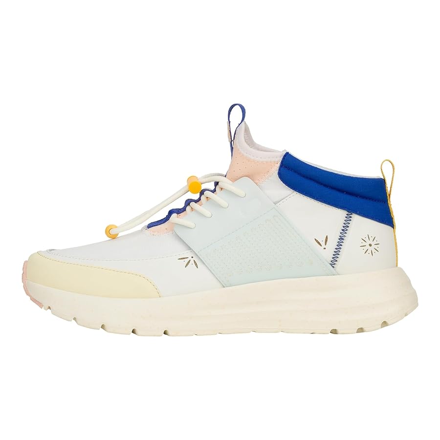 Amazon.com | HEYDUDE Women's Sirocco Mid W Colorblock White