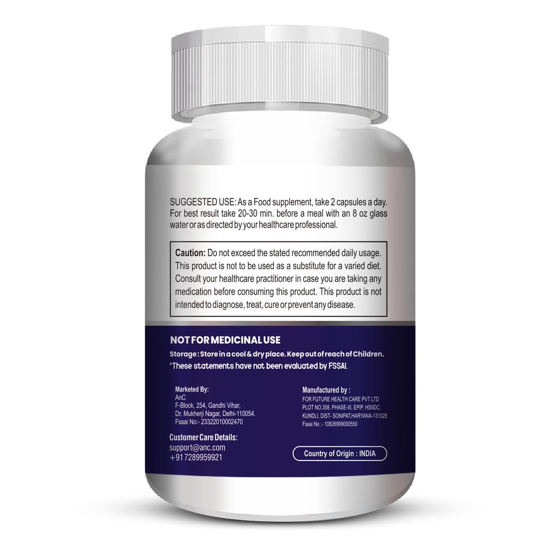 ANC Crystalix Eye Supplement Lutein, Zeaxanthin, Vitamin A, Vitamin B2, Vitamin E Support Eye Health, Helps in Improve Vision, Kids & Adults, Digital Safe Guard, Blue Light, Veg 60 Capsules-Pack of 2 — Amazon image 6