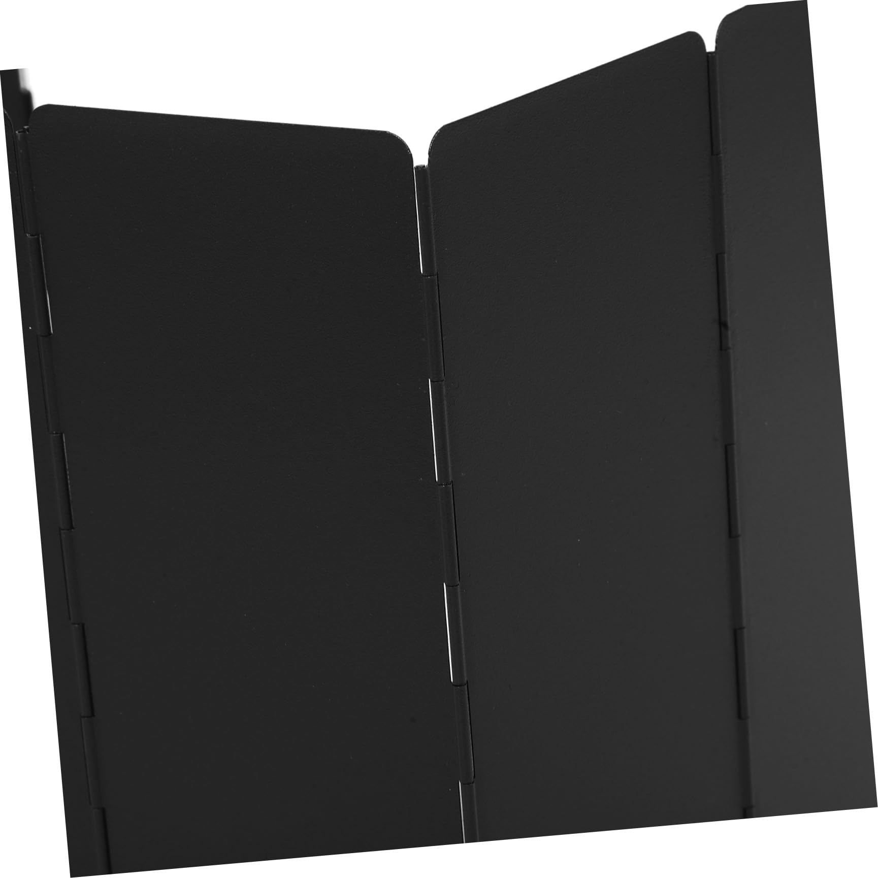 Artibetter 2 Juegos Paravientos Plegable de Hierro de Paneles para Hornillo