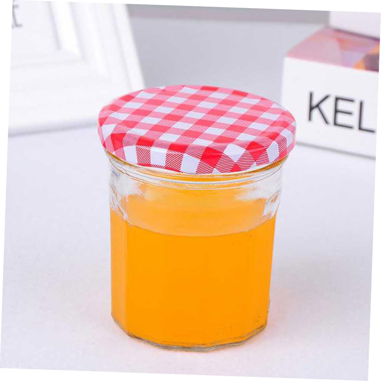 6 Stück Teiliges Vorratsgläser für Lebensmittel Aufbewahrung Honig Marmelade Einmachglas mit Luftdichtem Schraubverschluss für Frische Haltbarkeit Küche