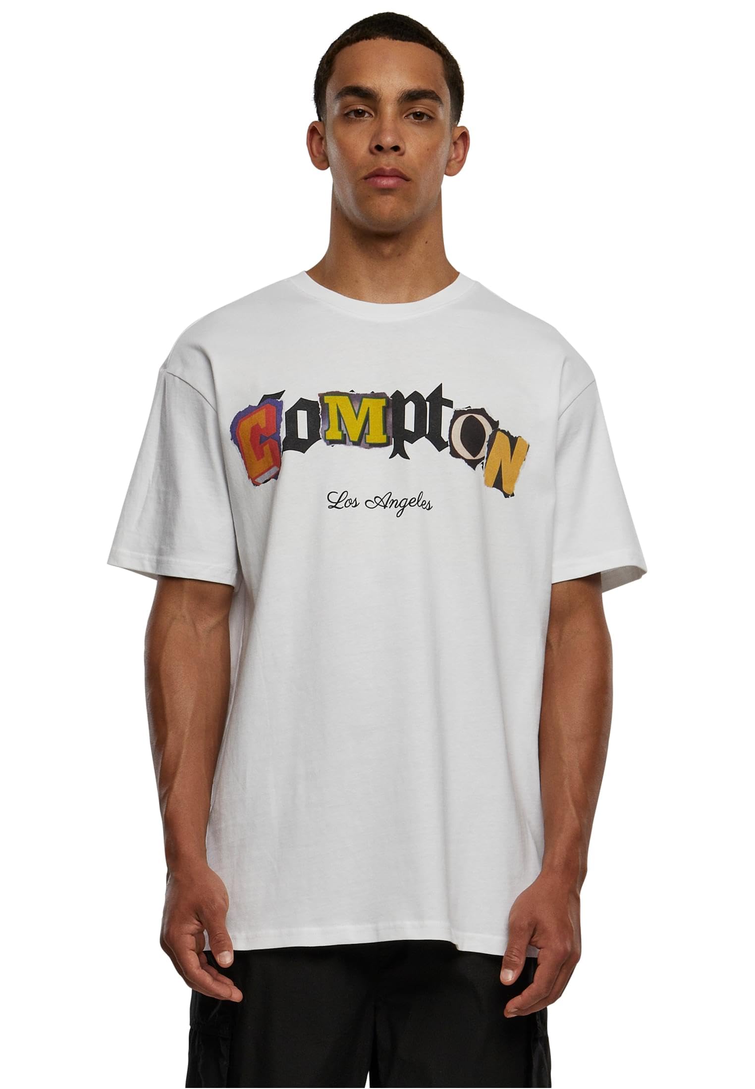 Mister Tee Unisex T-Shirt Compton L.A. Oversize Tee White S